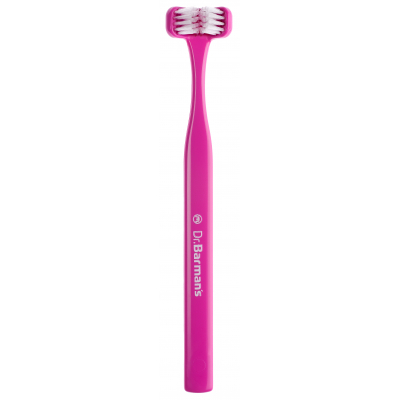 Зубна щітка Dr. Barman's Superbrush Regular Тристороння М'яка Рожева (7032572876212-pink)