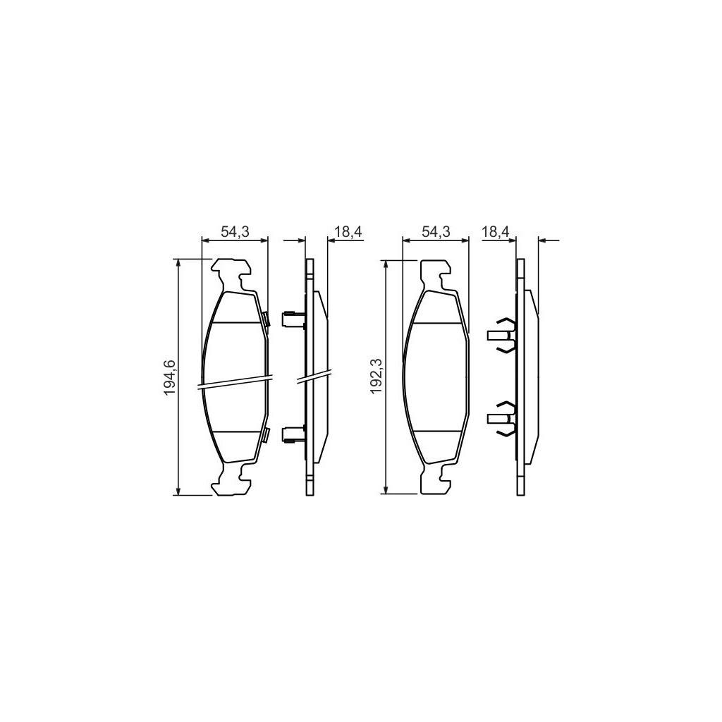 Гальмівні колодки Bosch 0 986 424 666