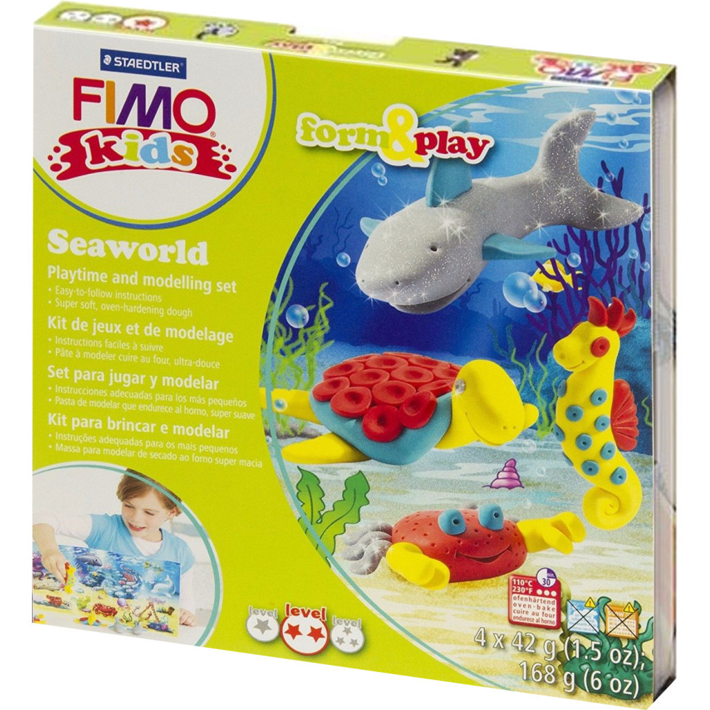 Набір для творчості Fimo Kids Морський світ 4 кольори х 42 г (4007817806296)