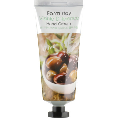 Крем для рук FarmStay Visible Difference Hand Cream Olive З екстрактом оливи 100 г (8809338560062)