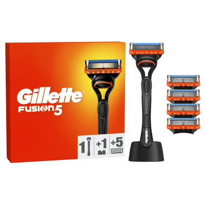 Бритва Gillette Fusion5 з 5 змінними картриджами + Підставка (8700216356794)