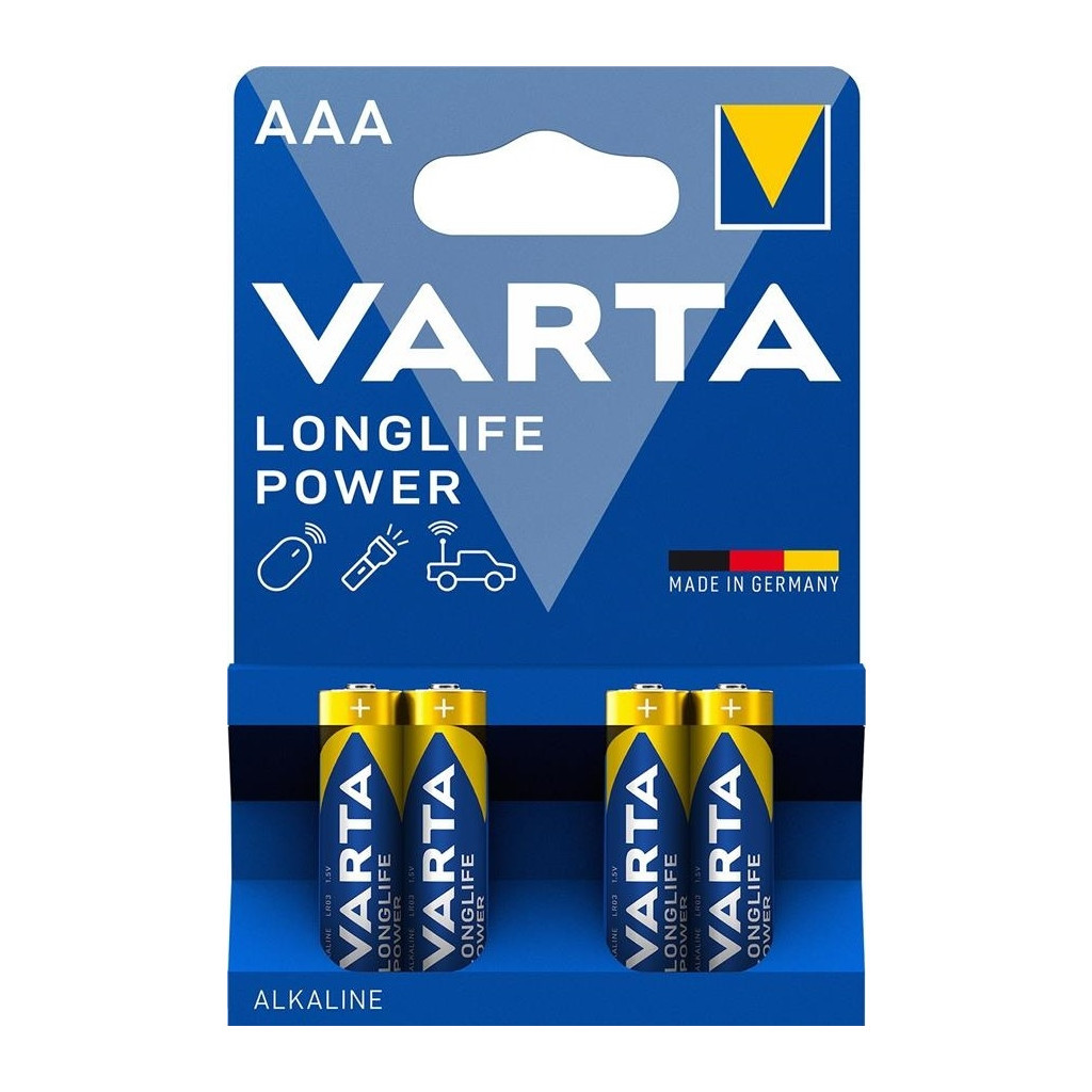 Батарейка Varta AAA Longlife Alkaline * 4 (04903121414)