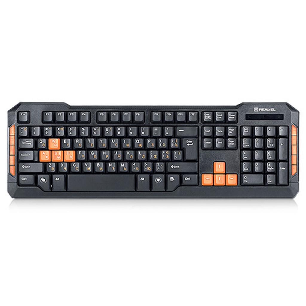 Клавіатура REAL-EL 8500 Gaming, USB, black