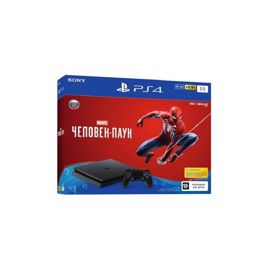 Ігрова консоль Sony PlayStation 4 Slim 1Tb Black (Spider-Man) (9763215)