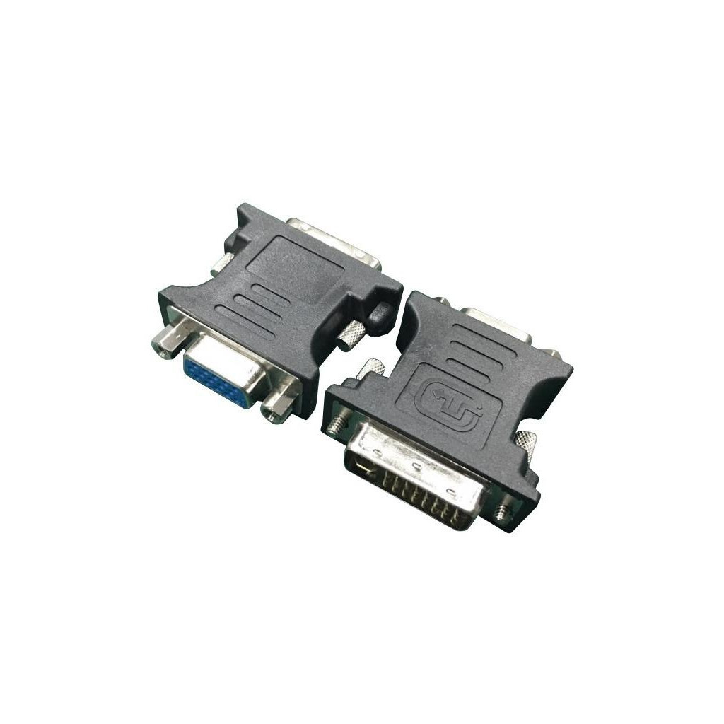 Перехідник DVI (24+5 пин)/VGA, M/F HD (3 ряда) Cablexpert (A-DVI-VGA-BK)