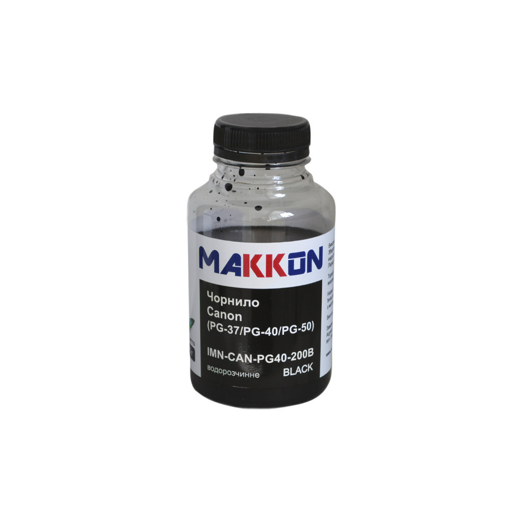 Чорнило Makkon Canon PG-37/PG-40/PG-50 200г black (IMN-CAN-PG40-200B)