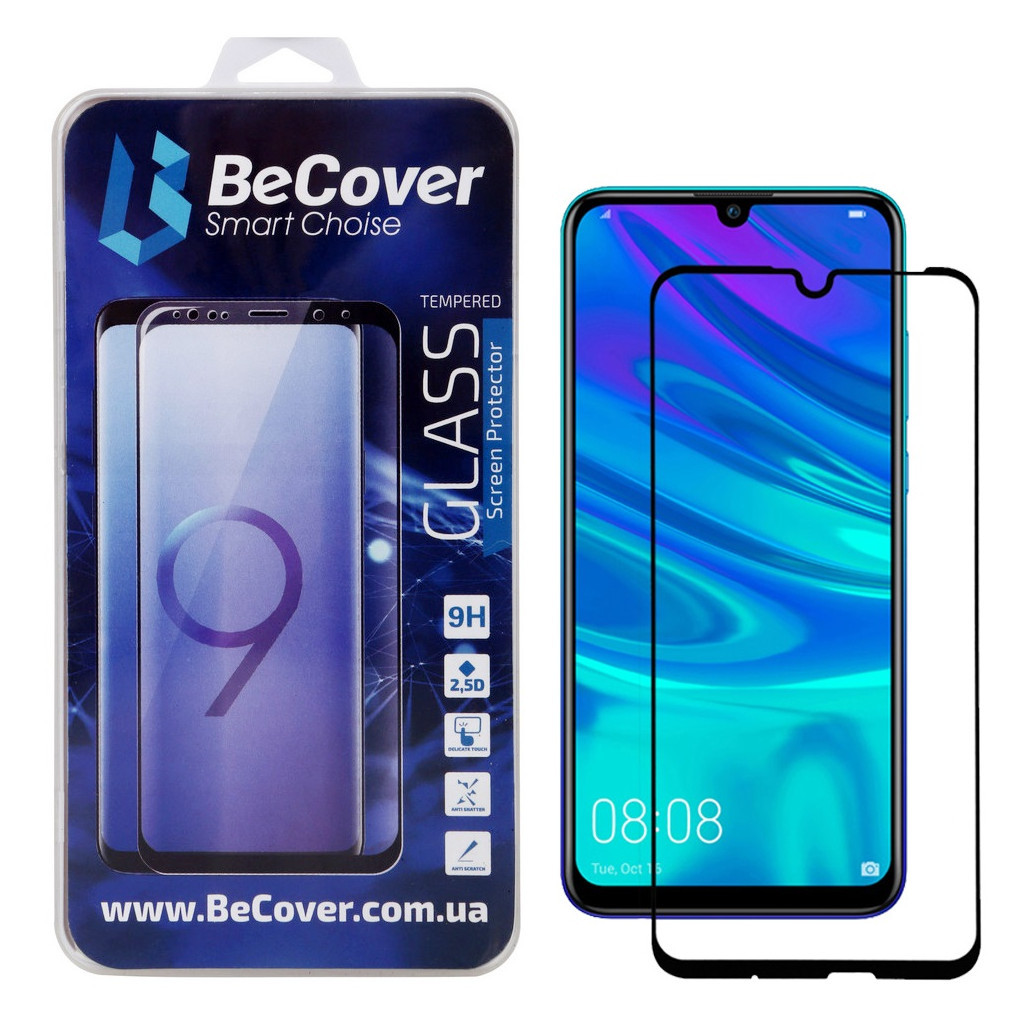 Скло захисне BeCover Full Glue & Cover Huawei P Smart 2019 Black (703136)