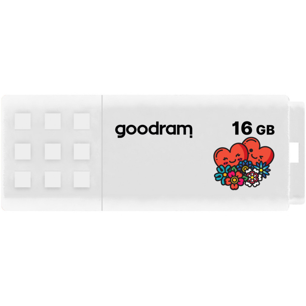 USB флеш накопичувач Goodram 16GB UME2 Valentine White USB 2.0 (UME2-0160W0R11-V)