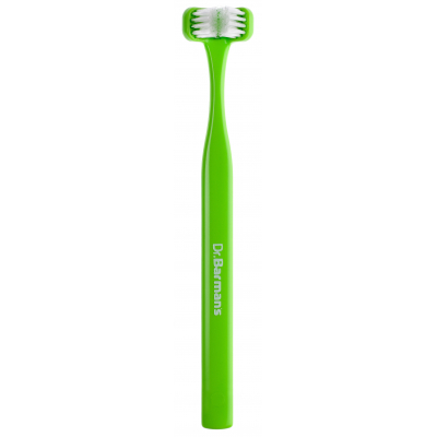 Зубна щітка Dr. Barman's Superbrush Regular Тристороння М'яка Салатова (7032572876212-light-green)