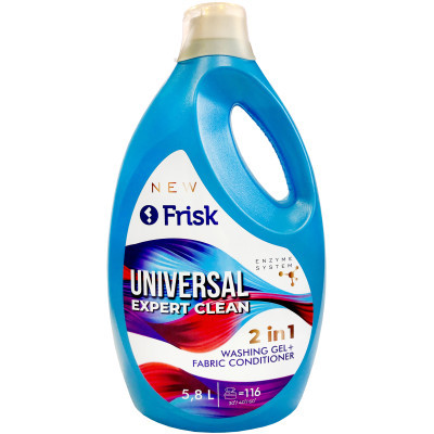 Гель для прання Frisk Universal Expert Clean 2 in 1 5.8 л (4820197121281)