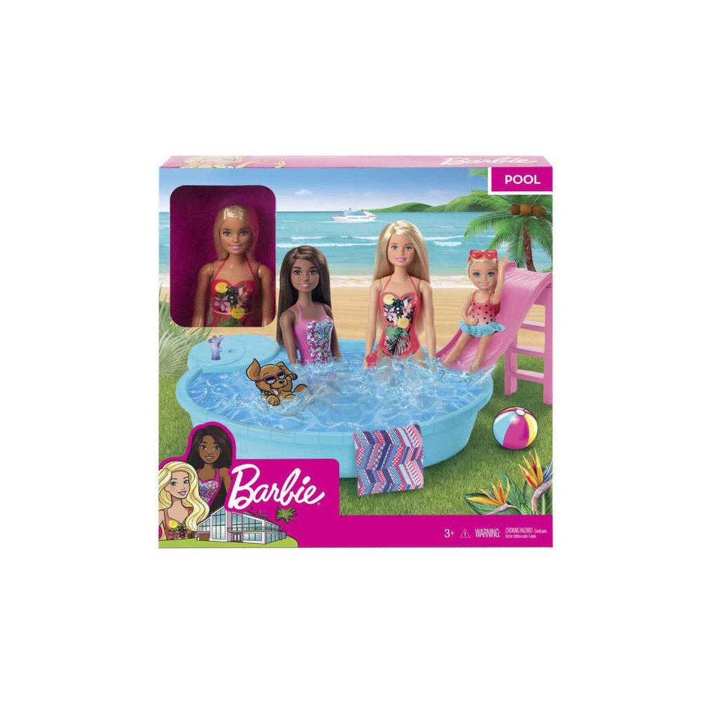 Лялька Barbie Розваги біля басейну (GHL91)