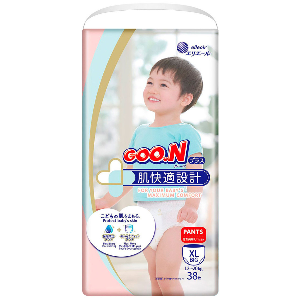 Підгузки GOO.N Plus для дітей 12-20 кг розмір Big XL 38 шт (21000633)