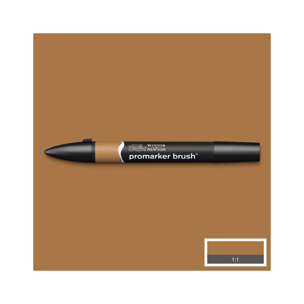 Маркер Winsor&Newton двосторонній Brushmarker, (O535) Какао (884955042670)