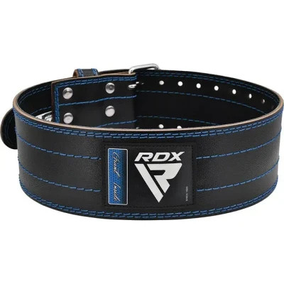 Атлетичний пояс RDX для пауерліфтингу RD1 шкіряний Blue XL (WPB-RD1U-XL)