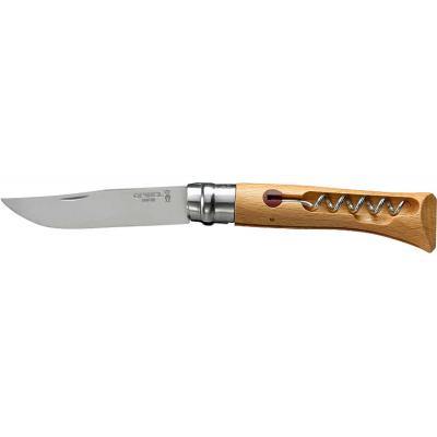 Ніж Opinel Tire Bouchon №10 Inox VRI, штопор в рукоятке, в коробке (1410)