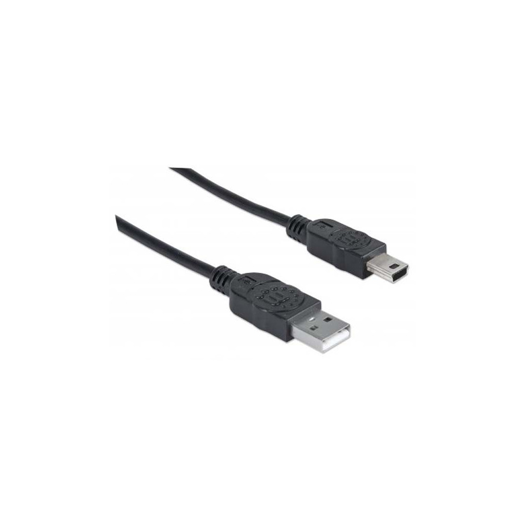 Дата кабель USB 2.0 AM to Mini 5P 1.8m Manhattan (333375)