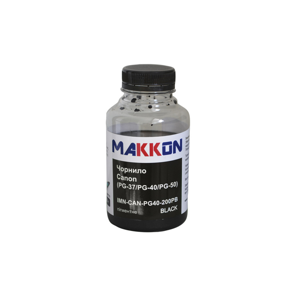 Чорнило Makkon Canon PG-37/PG-40/PG-50 200г pigmented black (IMN-CAN-PG40-200PB)