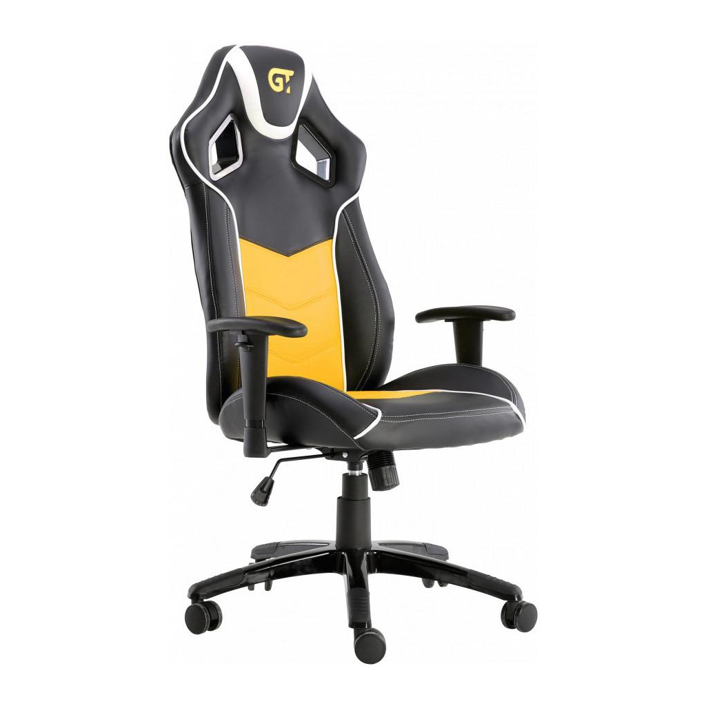 Крісло ігрове GT Racer X-2560 Black/White/Yellow