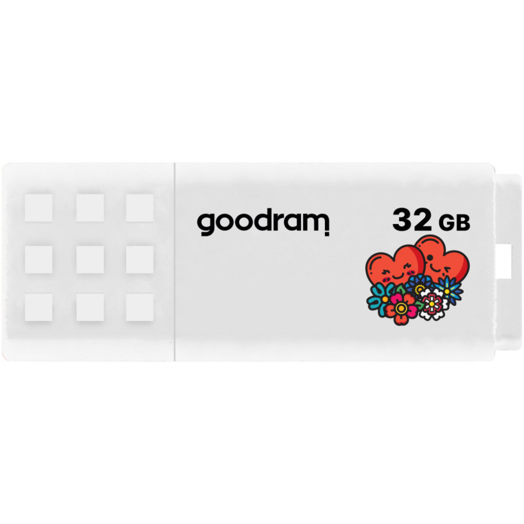 USB флеш накопичувач Goodram 32GB UME2 Valentine White USB 2.0 (UME2-0320W0R11-V)