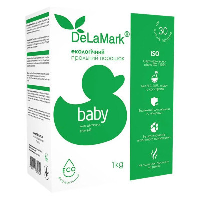 Пральний порошок DeLaMark Baby екологічний 1 кг (4820152331311)