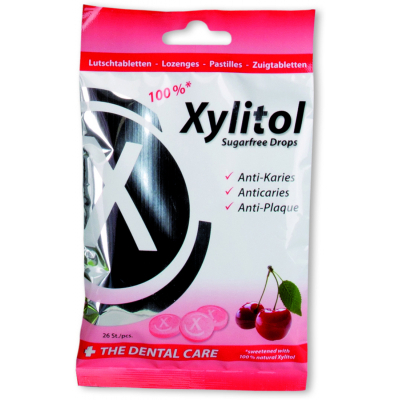 Льодяники з ксилітом Miradent Xylitol Drops смак вишні 26 шт. (630171)