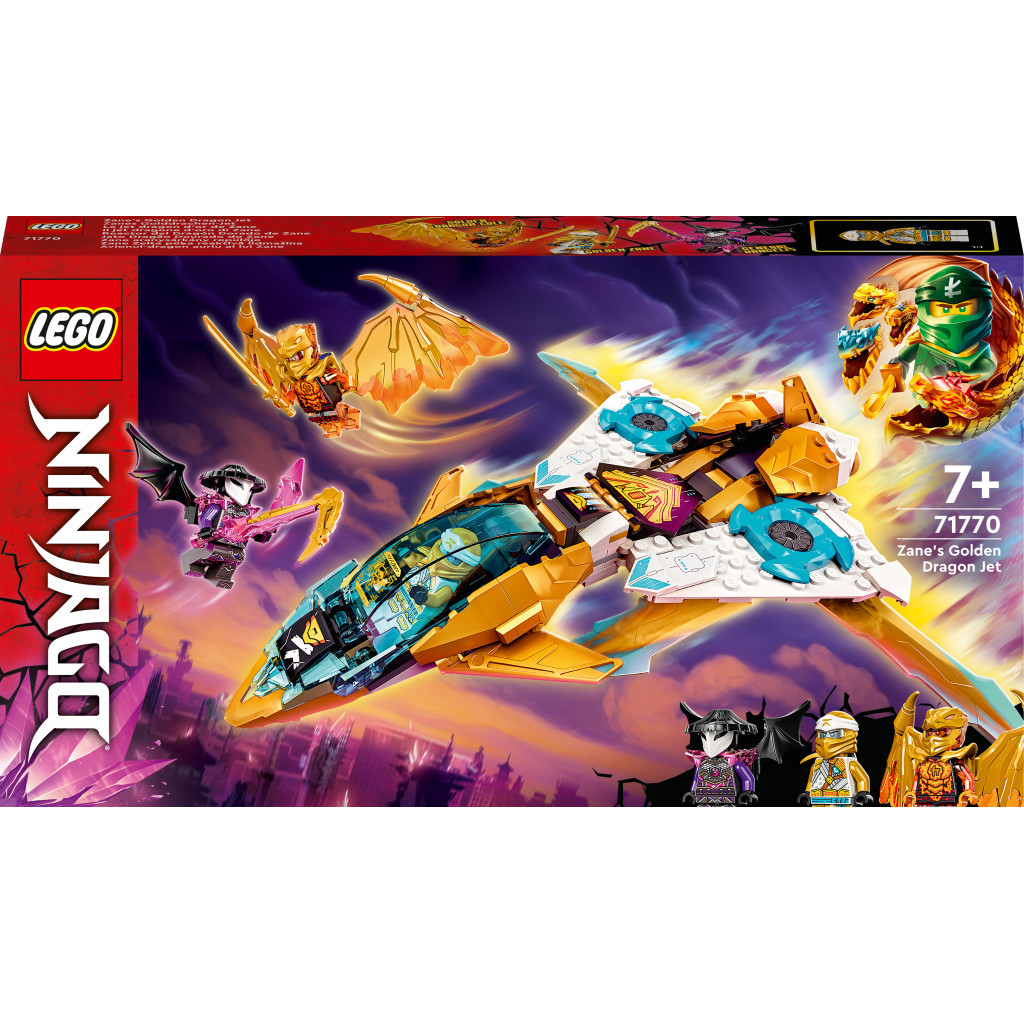 Конструктор LEGO Ninjago Літак Золотого дракона Зейна 258 деталей (71770)