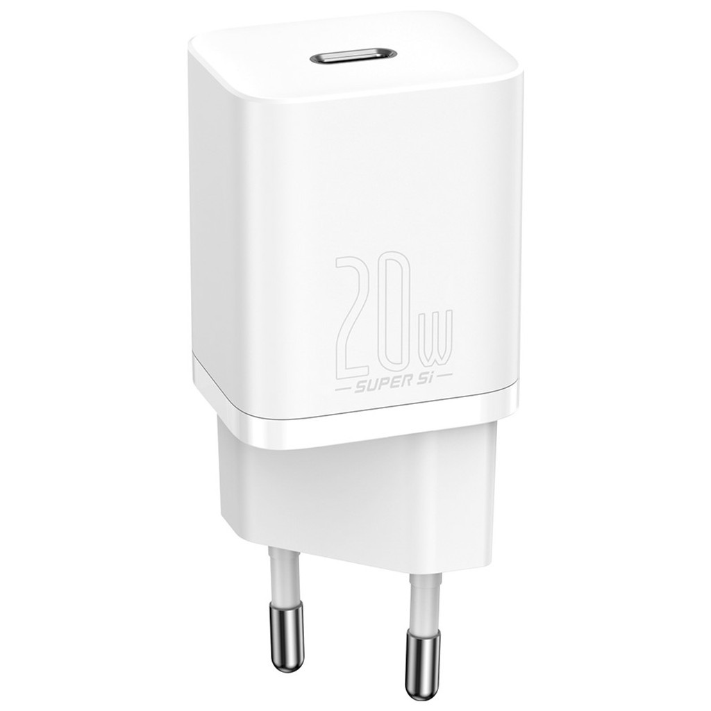 Зарядний пристрій Baseus Super Si Quick Charger 1C 20W EU White (CCSUP-B02)