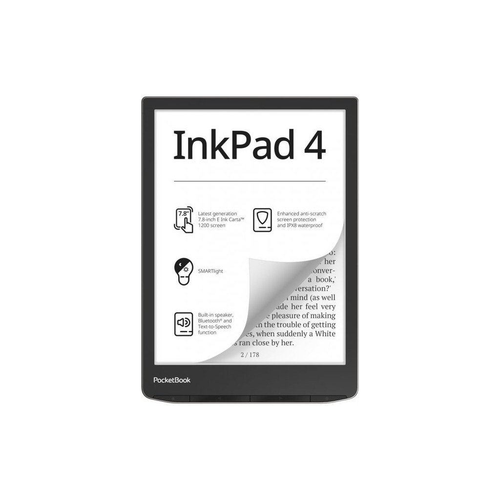 Електронна книга Pocketbook 743G InkPad 4, Stardust Silver (PB743G-U-CIS)