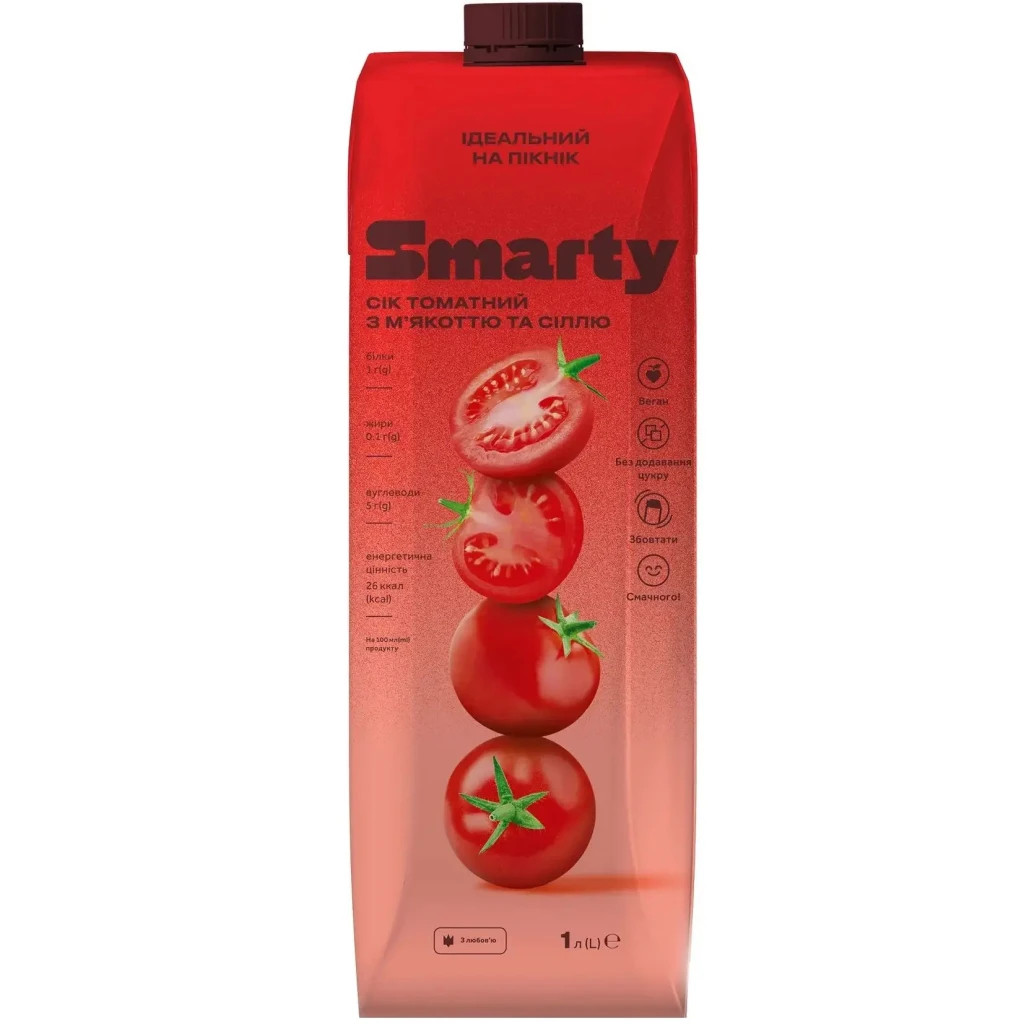 Сік Smarty Томатний 1 л (2612010)