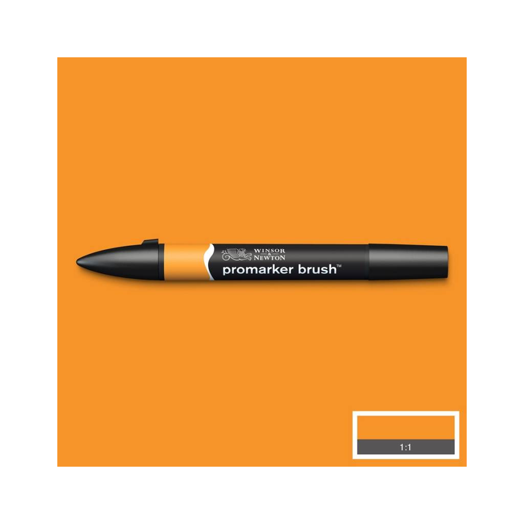 Маркер Winsor&Newton двосторонній Brushmarker, (O567) Бурштиновий (884955043202)