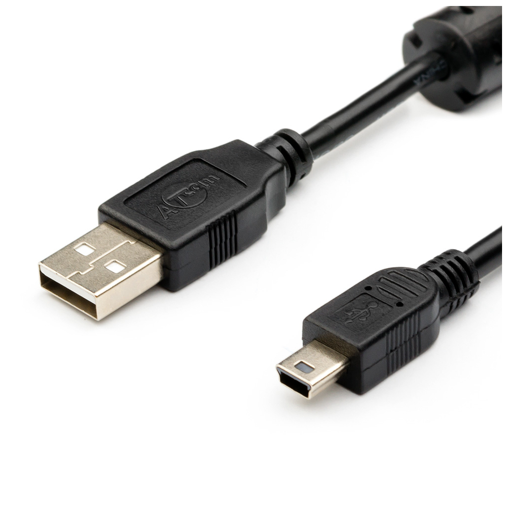 Дата кабель USB 2.0 AM to Mini 5P 0.8m Atcom (3793)