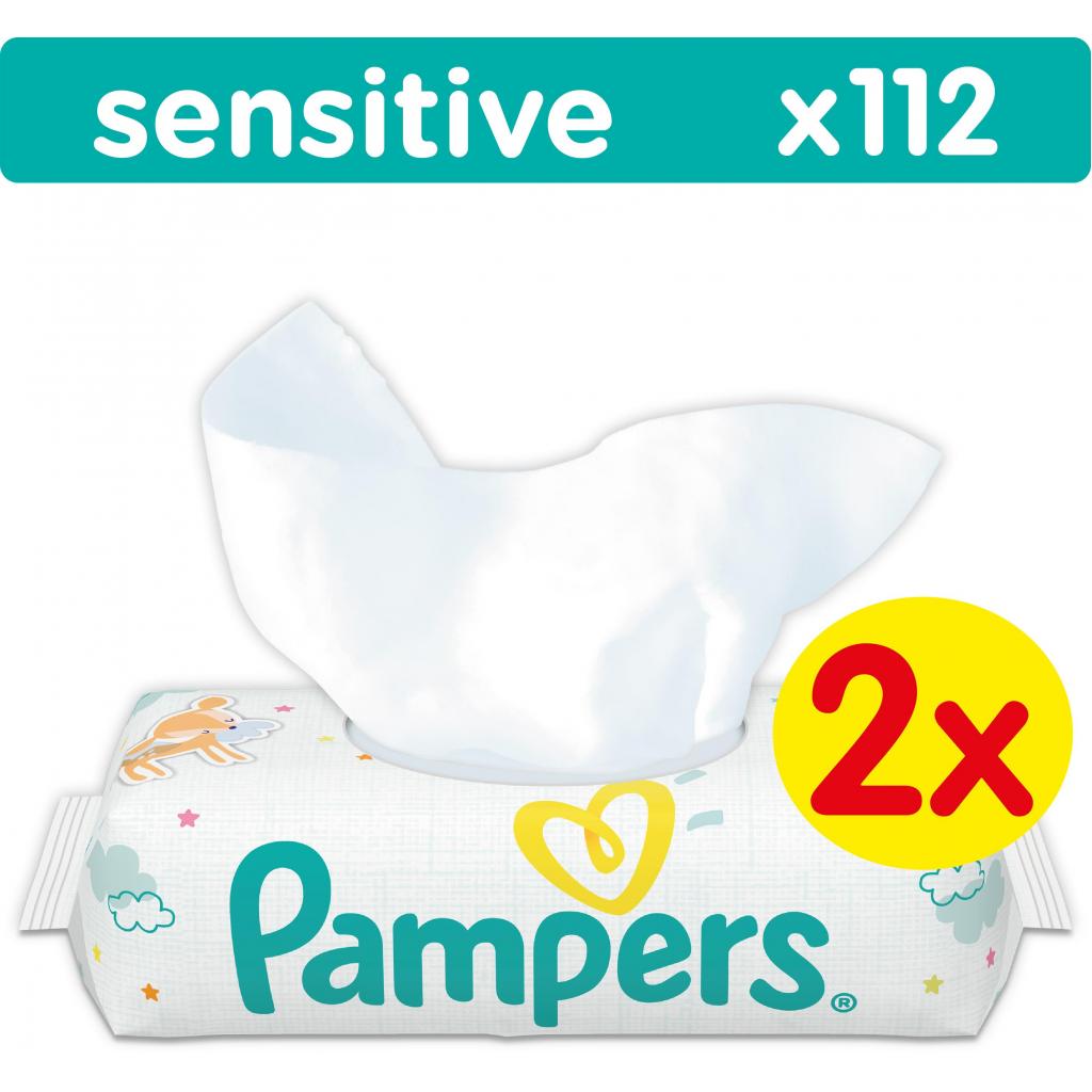 Дитячі вологі серветки Pampers Sensitive, 112 шт (4015400636670)