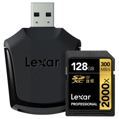 Карта пам'яті Lexar 128GB SDXC class 10 UHS-II U3 (LSD128CRBEU2000R)