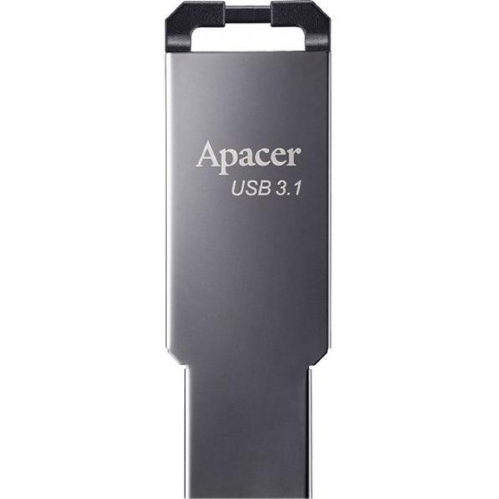 USB флеш накопичувач Apacer 16GB AH360 Ashy USB 3.1 Gen1 (AP16GAH360A-1)