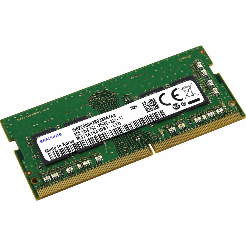 Модуль пам'яті для ноутбука SoDIMM DDR4 8GB 2666 MHz Samsung (M471A1K43DB1-CTD)