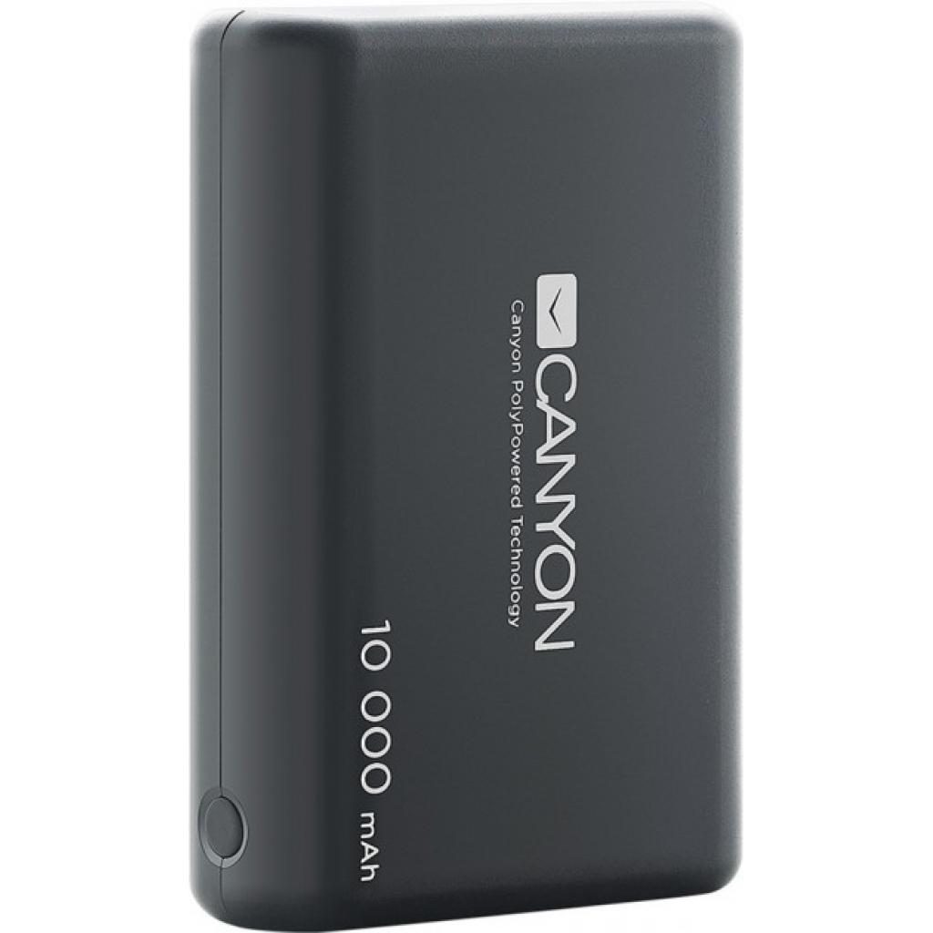 Батарея універсальна Canyon PB-104 10000mAh, Input 5V/2.1A, Output 5V/2.1A(Max), Black (CNS-CPBP10B)