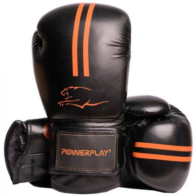 Боксерські рукавички PowerPlay 3016 12oz Black/Orange (PP_3016_12oz_Black/Orange)