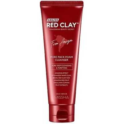 Пінка для вмивання Missha Amazon Red Clay Pore Pack Foam Cleanser 120 мл (8809643532433)