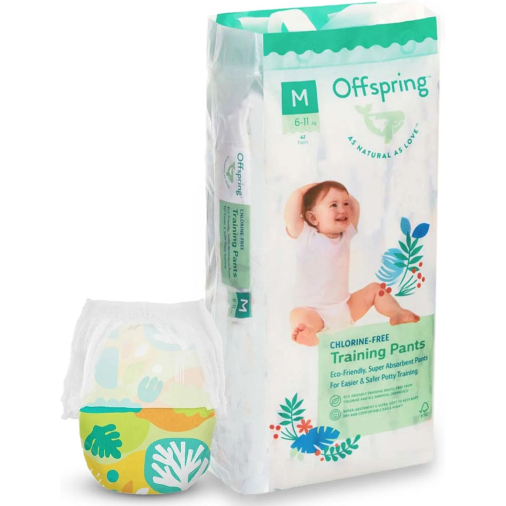 Підгузки Offspring трусики Розмір M (6-11 кг) 42 шт, Ліс (9355465009084) (DP-OI-FAP-M42P-FRT)