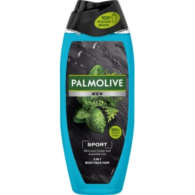 Гель для душу Palmolive Men Sport Ефірні олії м'яти та листя кедра 500 мл (8718951036239)