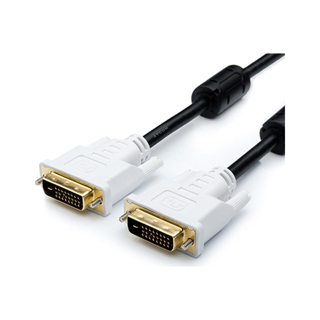 Кабель мультимедійний DVI to DVI 24+1pin, 3.0m Atcom (9148)