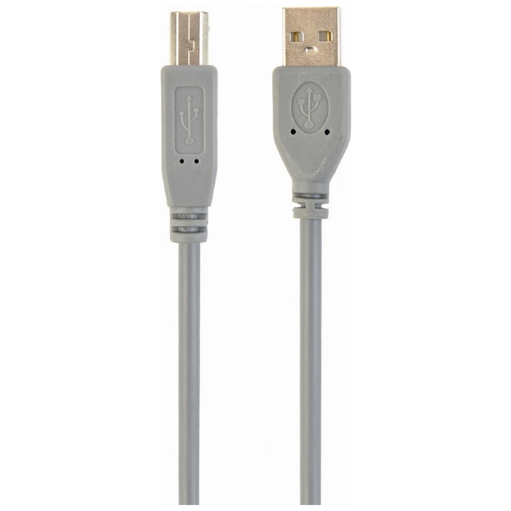 Кабель для принтера USB 2.0 AM/BM 1.8m Cablexpert (CCP-USB2-AMBM-6G Grey)