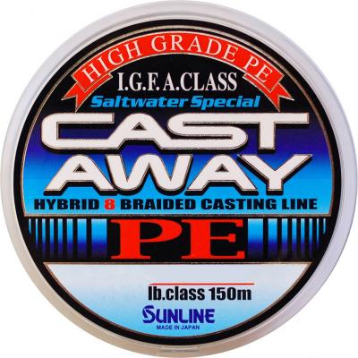 Шнур Sunline CAST AWAY PE 150м #0.6/0.156мм 10LB/4.2кг (1658.00.74)