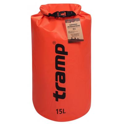 Гермомішок Tramp PVC Diamond Rip-Stop 15л оранжевый (TRA-112-orange)