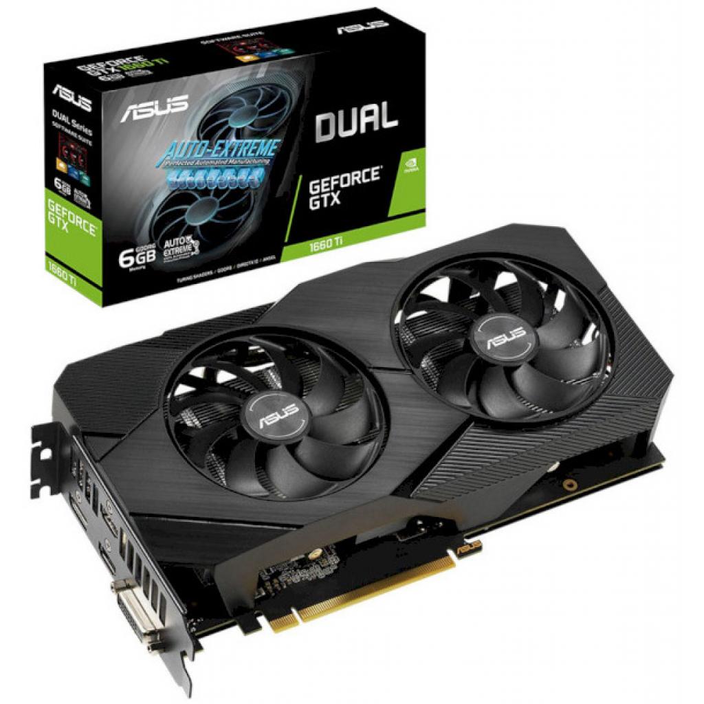 Відеокарта ASUS GeForce GTX1660 Ti 6144Mb DUAL EVO (DUAL-GTX1660TI-6G-EVO)