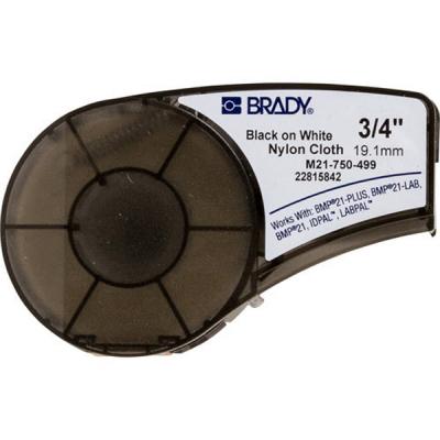 Стрічка для принтера етикеток Brady M21-750-499, nylon, 19.05mm/4.87m, Black on White (M21-750-499)