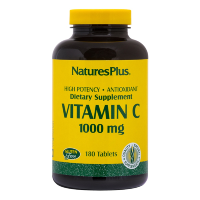 Вітамін Natures Plus Вітамін C, Vitamin C, 1000 мг, Nature's Plus, 180 таблеток (NAP-02290)