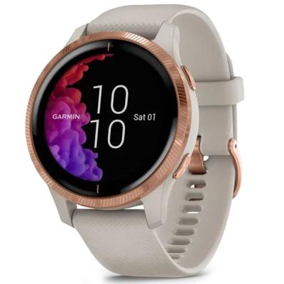 Смарт-годинник Garmin Venu, Light Sand/Rose Gold (010-02173-23)