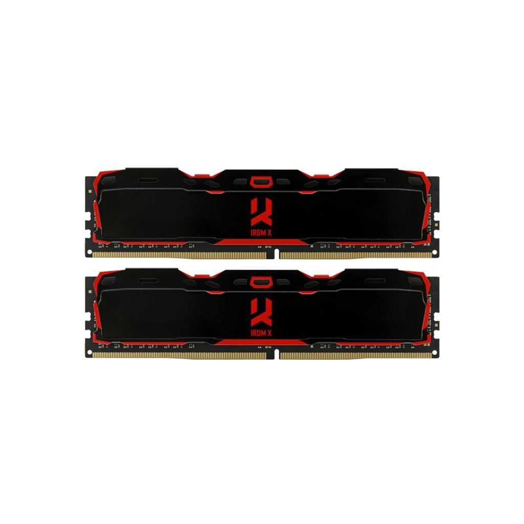 Модуль пам'яті для комп'ютера DDR4 32GB (2x16GB) 3200 MHz IRDM Black Goodram (IR-X3200D464L16A/32GDC)