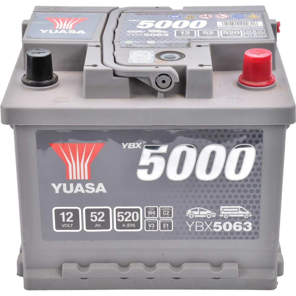 Акумулятор автомобільний Yuasa 12V 52Ah Silver High Performance Battery (YBX5063)